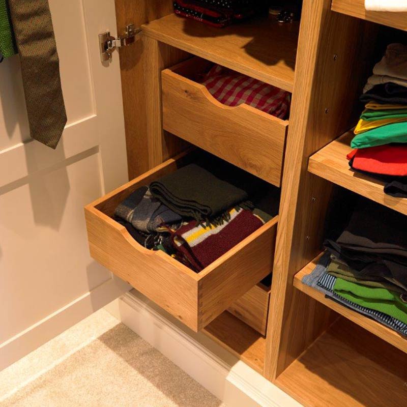 Dressing room storage solutions - Wychwood English Interiors